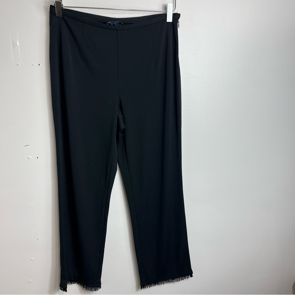 Ann Taylor Black sequin dress pant size 6 1695